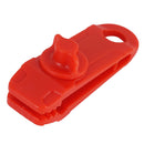 Heavy Duty Camping Tarp Clips Tent Awning Clamps Guyline Fastener Red Nylon