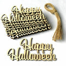 10pcs Wooden Happy Halloween Pendant Small Hangings Pendants Props for DIY