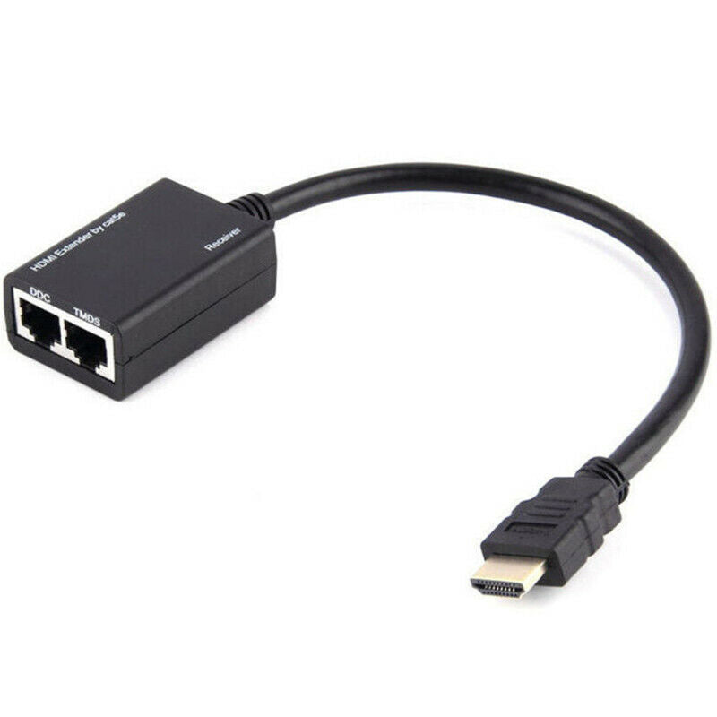 30m 1080P HDMI Over CAT5e CAT6 1.65Gbps 165MHz Cable Ethernet Repeater Extender