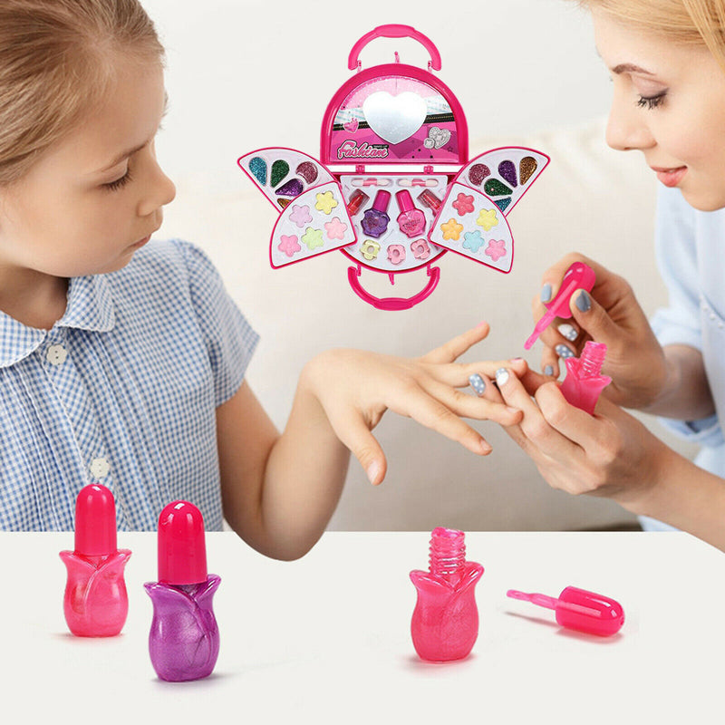 Girls Makeup Set Palette Handbag Kids Play Eyeshadow Pretend Play Style 4