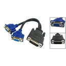 DMS-59 Pin to 2 Dual VGA 15 Pin Female Splitter Adapter Cable