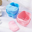 Foot Soaking Bucket Abs Plastic Foot Bath Tub Massage Roller Footbath Barre B2M7