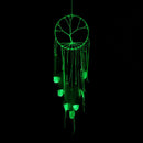 Luminous Feather Glow  in Dark Dream Catcher Night Bedroom Hanging White Gift