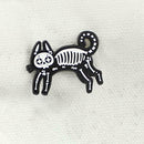 Dog Cats Animal Bone Brooches Creative Badges Jacket Lapel Pins (Style 3)