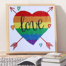 5D DIY Special Shaped Diamond Painting Love Heart Cross Stitch Embroidery