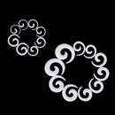 9 Pairs of Acrylic Spiral Ear Taper Tunnel Stretcher Expander Plugs---White F6P9