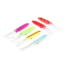 6pcs/lot Squid Jigs Silicone Fishing Lure Soft Bait Octopus Fishing Tack_