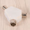 2 WAY TV AERIAL ADAPTER COAX/COAXIAL SPLITTER/Y ADAPTOR ARIEL DUAL CONVERTER Z