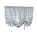 Elegant Blackout Short Roman Curtain Tie-up Shade Sheer for Small Window 46x63''