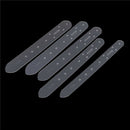 5pcs/set Acrylic Leather Belt Buckle Head End Templates Stencil Tool Gw