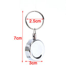 Heavy Duty Retractable Key Reel  Recoil Cord Key Ring Pull Chain Belt Clip N_