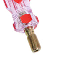 1pc Red Clear Imperial Unit Thread CATV Coaxial Cable F Connector Insertion  Hn