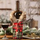 Wine Bottle Cover Creative Champagne Bag Christmas Restaurant Decor (Red) A