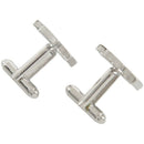 Men's Stainless Steel Cufflinks Black Cross V1S8