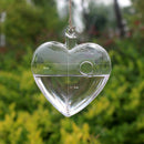 Heart Shaped Glass Hanging Vase Bottle Terrarium Container Plant Flower Tab X8A7