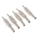 5Pieces Stereo 2.5mm Plug Jack Cable Solder Connector
