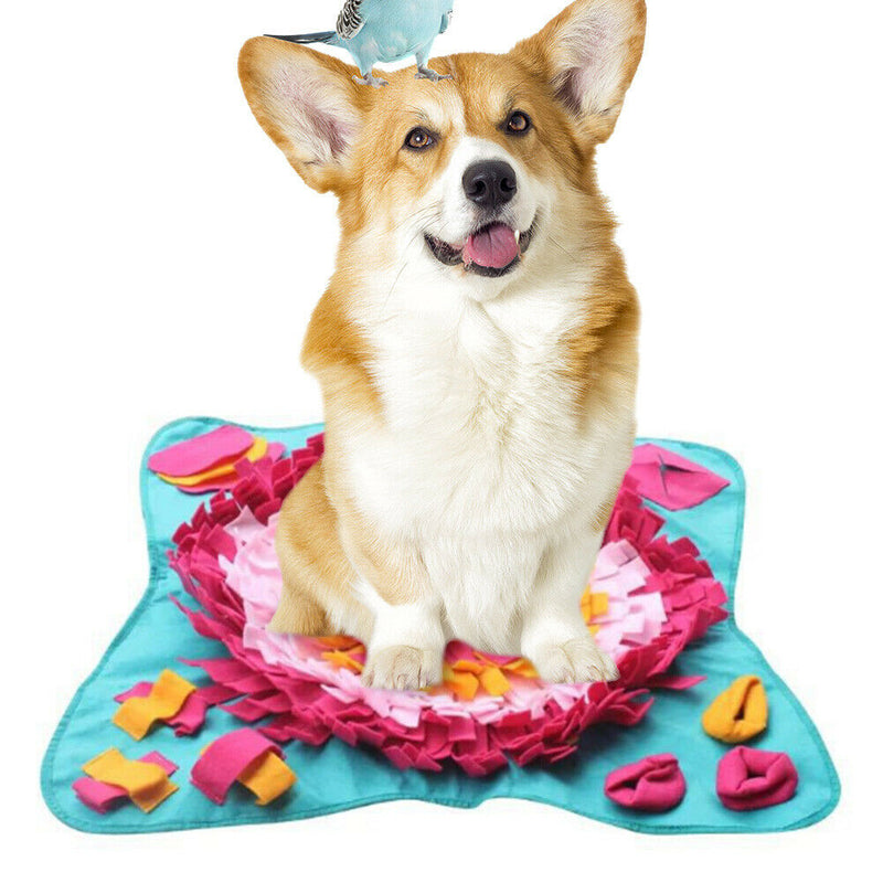 Folding Bite Resistant Flower Educational Mat Dog Foraging Training Blanket