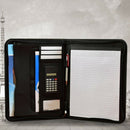 A4 Multi-Function Business Zipper Manager with Calculator Spot PU Folder Da P2J1