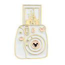 Camera Castle Women Brooch Cartoon Enamel Pin Badges Girls Gift (White) A