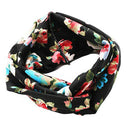4 Pack Women Headband Boho Floal Style Criss Cross Head Wrap Hair Band, Set E7S5