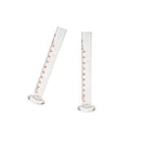 2 Pcs Glass Measuring Graduated Cylinder Laboratory, 100ml, Clear Scale