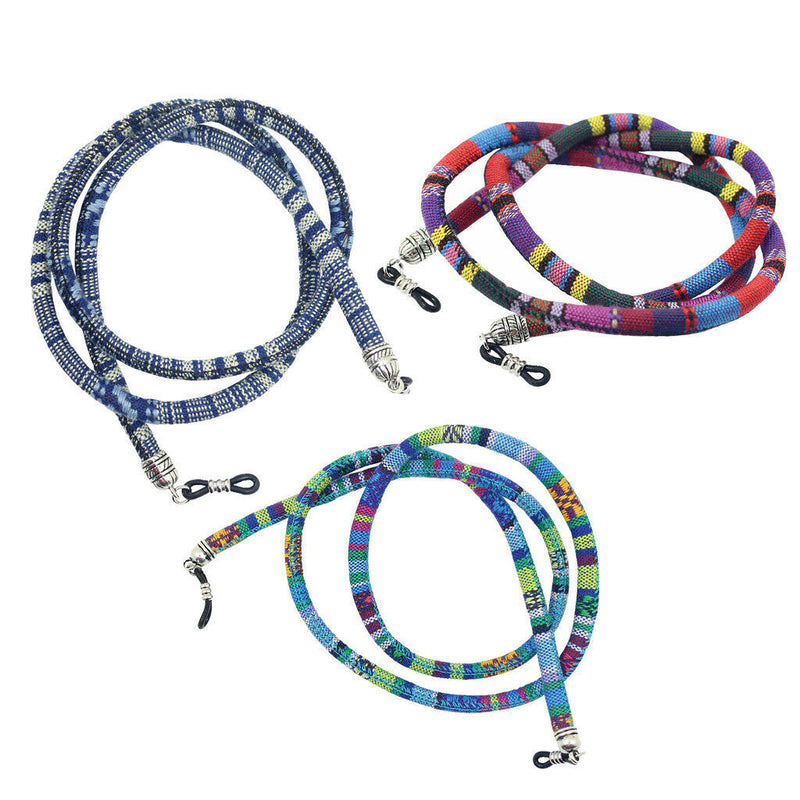 3pcs Eyeglasses Sports Strap Eyeglass Holder Boho Fashion Adjustable 76cm