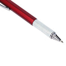 Multifunctional Screwdriver Blue Ink Ballpoint Pen Level Ruler Pen(Red)