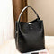 Retro Alligator Bucket Bags Women Crocodile Pattern Handbag Capacity Casual F9H3