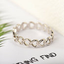 The New Innovative Copper Electroplating Ring Can Adjust Women'S Hollow Lov