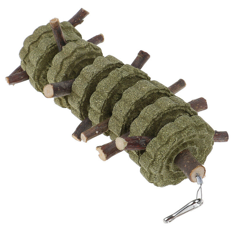 Hamster Teeth Grinding Toys Rabbit Tree Branch Grass Ball Hanging Cage ToyA.3C