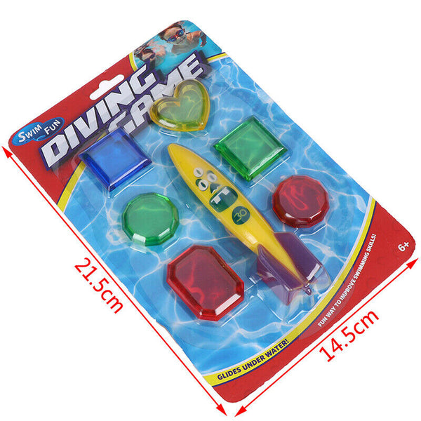1Set Underwater Swim Pool Diving Toys Summer Swimming Pool Dive Toys TorpedoBX