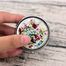 Metal Folding Pill Case Medicine Organizer Pill Box Makeup Storage Container SP