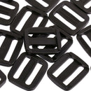 40pcs Plastic Slider Tri-Glide Adjust Buckles Backpack Straps Webbing 20mm