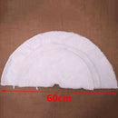 White Plush Christmas Tree Skirt Carpet Merry Christmas Decor New Year Decor  Cy