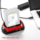UK 2.5" 3.5" SATA IDE HDD Docking Station Dual Hard Disk Dock e-SATA Hub M4P7