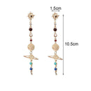 Solar System Universe Earrings Dangle Sun Earth Earrings Ear Summer Stud V7P3