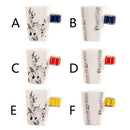 Ceramic Music Printing Drum Shaped Coffee Note Cups Mug Water Musical Mugs JTB5