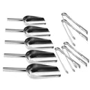5 x 8 inch Sweet Scoops and 6 inch Ice Tongs Wedding Candy Buffet Bar Stain C4M5