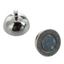10pcs Magnetic Alloy Round Ball Magnet Clasp 10mm DIY Necklace Bracelet U3R2