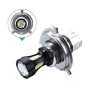 2 Pcs Motorcycle Headlight H4 LED Beam Head Light Lamp Bulb 6500K DC9V-32V
