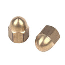 20pcs M5 Thread Dia Dome Head Brass Cap Acorn Hex Nuts A2D1