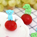 10X Fruit Fork Animal Food Picks Forks Children Cartoon Bento Lunch Decoration.