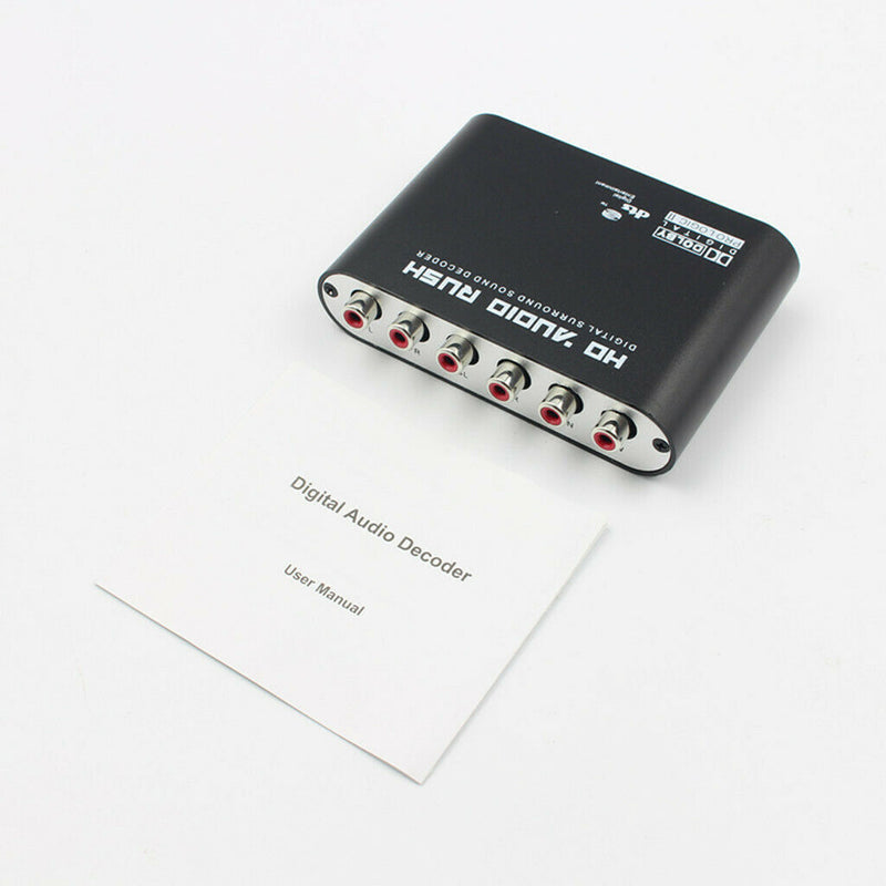 5.1 CH Digital Audio Decoder Coaxial to AC3 DTS Amplifier Analog Converter  -