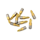 10Pcs/set 1/4" Titanium Coated Anti Slip Hex Shank PH2 Screwdriver Bit 25mm 3c