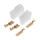 T-Type 2 Pin DC Power Connector Plug for VHF/UHF Kenwood Yaesu Icom Radio