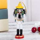 6Pcs 12cm Wooden Nutcracker Handcraft Walnut Puppets Christmas Decor Gifts