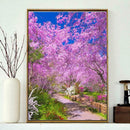 5D DIY Full Drill Diamond Painting Flowers Tree Path Cross Stitch Mosaic