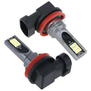 Pair H11 H8 3030 LED Headlight Bulb  24W 1200lm 6500K For Car