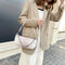 Women Chain Leather Underarm Shoulder Handbags (Alligator Pattern Khaki)