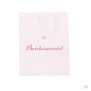 6pcs The Bridesmaid Wedding Party Paper Gift Favour Bag with Handle White